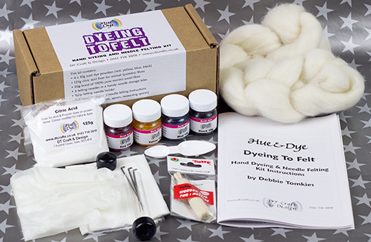 DT Craft and Design Dyeing to Felt Kit