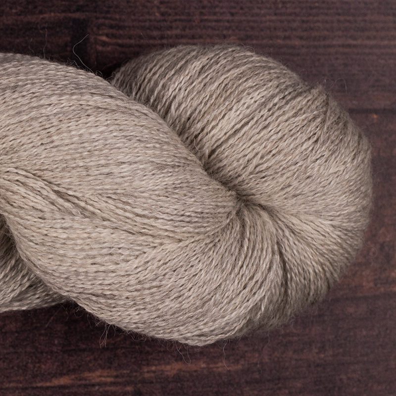 YA208 light grey alpaca silk cashmere laceweight yarn