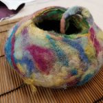 Hand-felted vessel