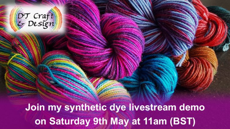 hand-dyeing with acid and procion dyes livestream demo