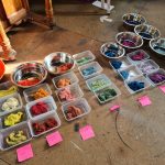 natural dyeing workshop samples with debbie tomkies of dt craft and design