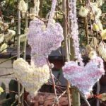 knitting for beginners - knitted hearts by ceri from a workshop with debbie tomkies of dt craft and design
