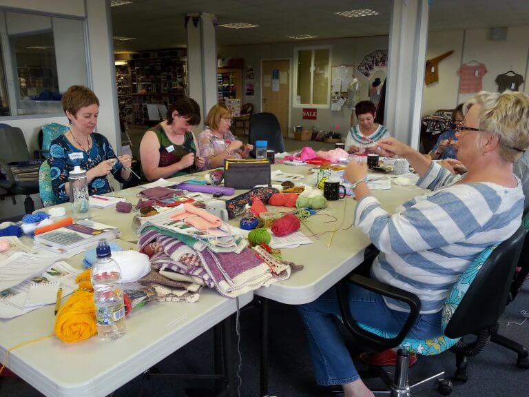 knitting workshop with debbie tomkies of dt craft and design 1